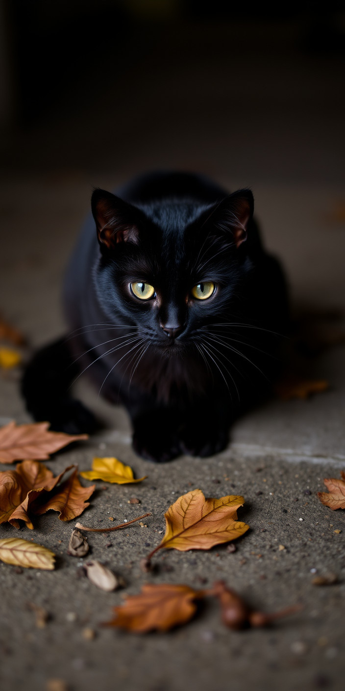 Black cat 2 Phone Wallpaper