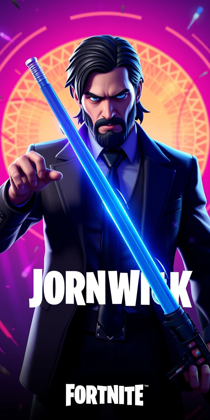 Fortnite john wick 7 Phone Wallpaper