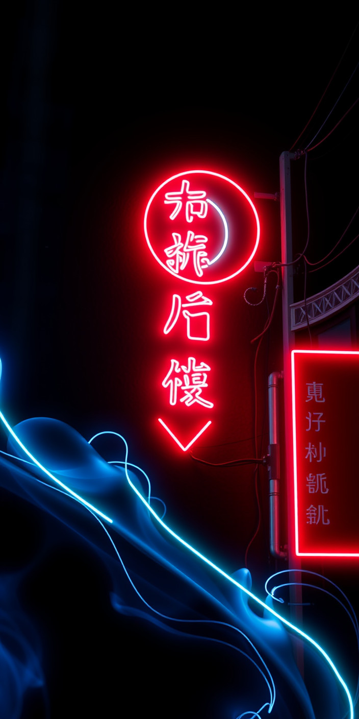 Neon  4k 3 Phone Wallpaper