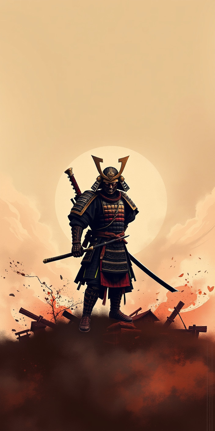 Samurai 9 Phone Wallpaper