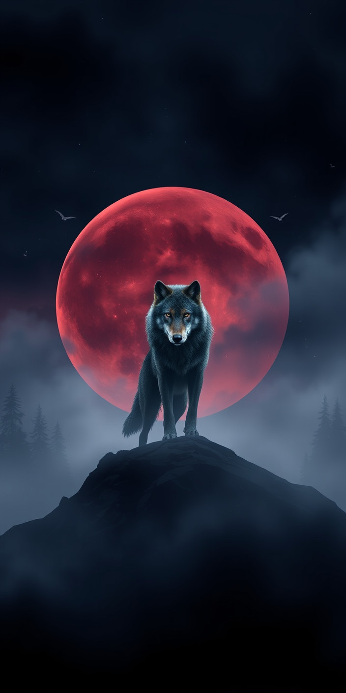 Lone wolf 1 Phone Wallpaper