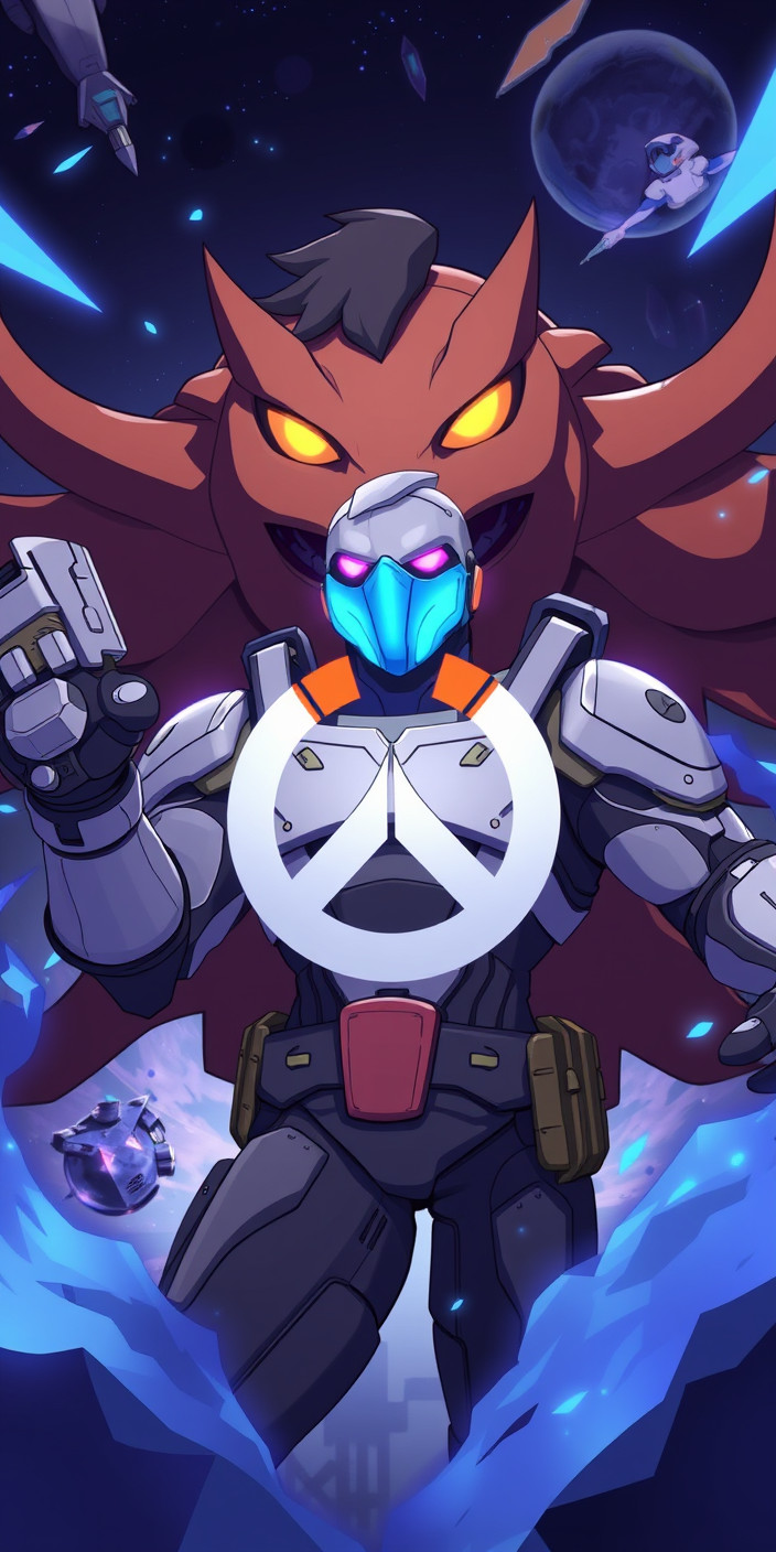 Overwatch anime 4 Phone Wallpaper