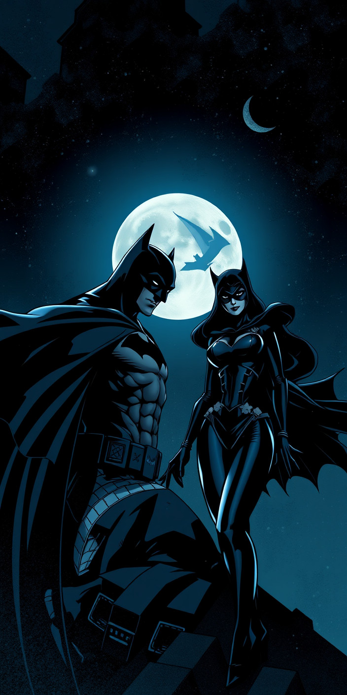 Batman and catwoman 5 Phone Wallpaper