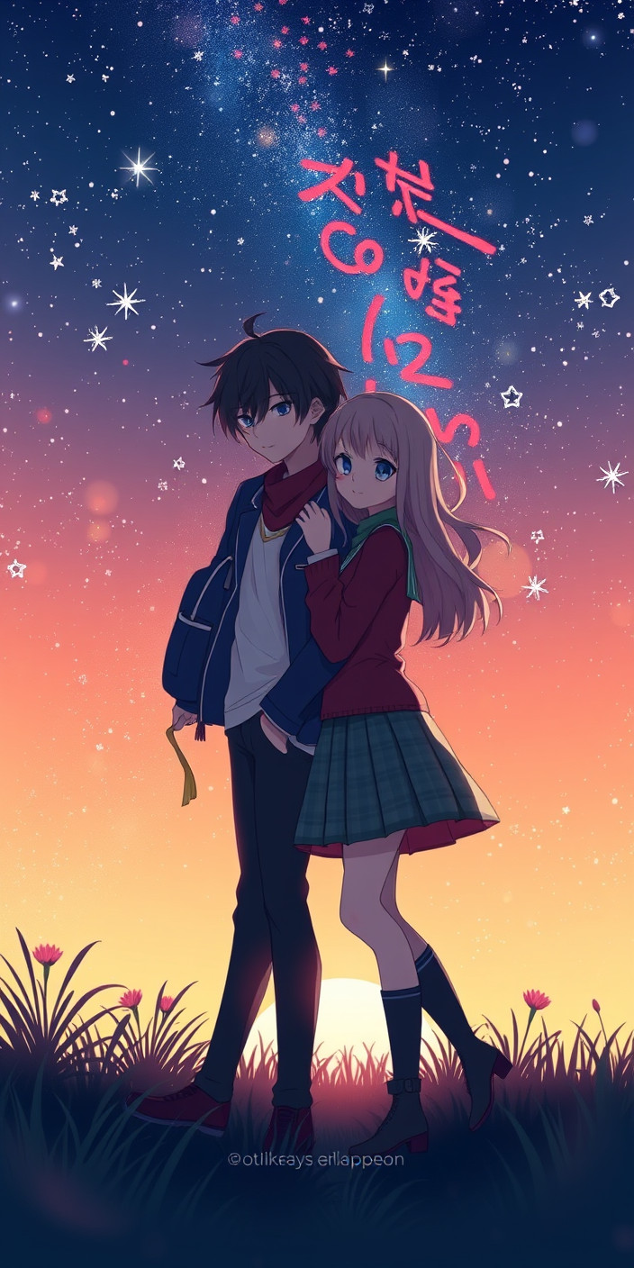 Anime couples 2 Phone Wallpaper