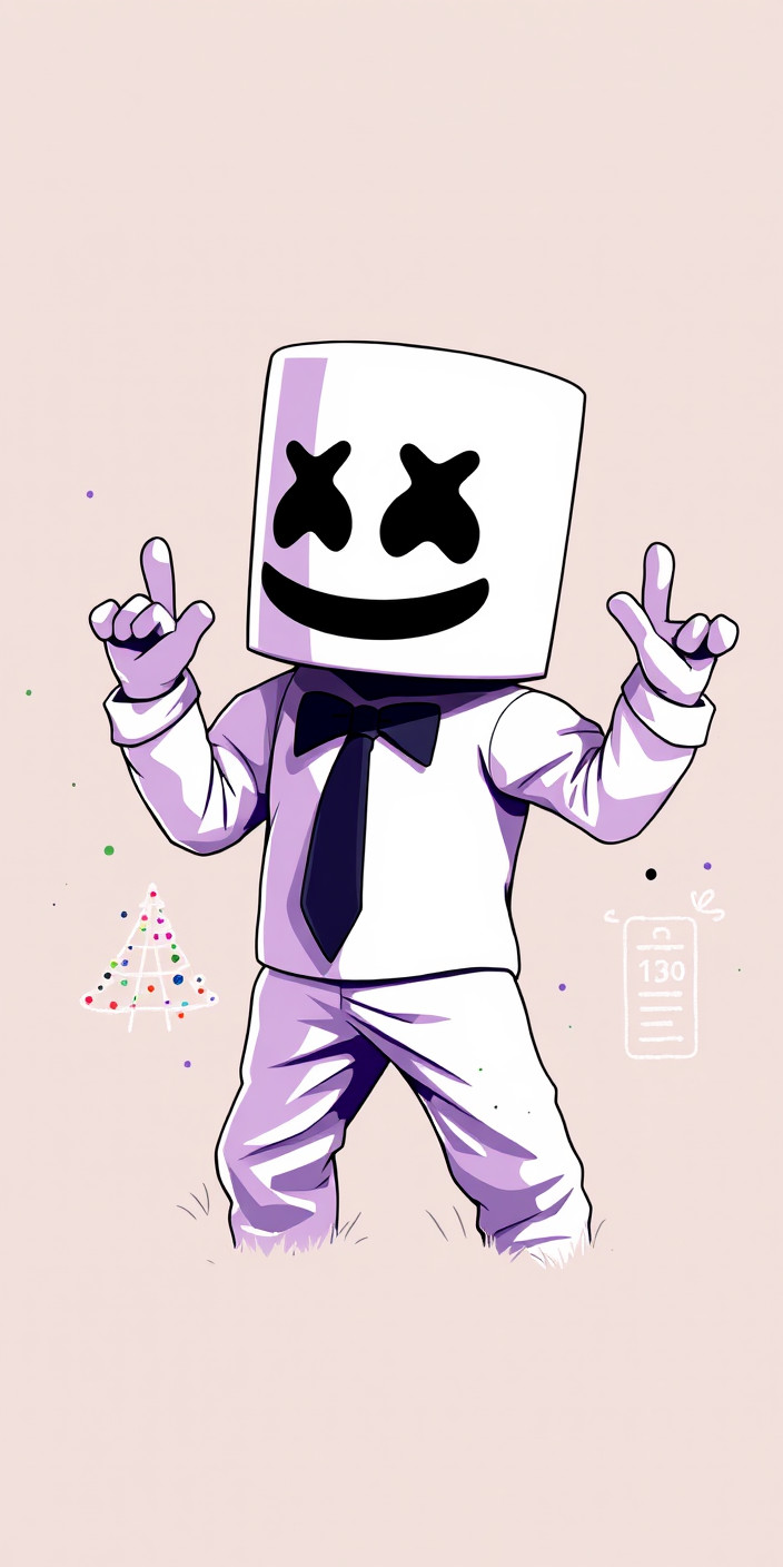 Marshmello 7 Phone Wallpaper
