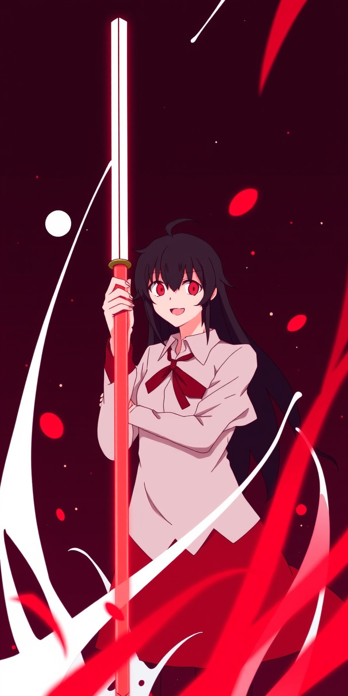 Kizumonogatari 5 Phone Wallpaper