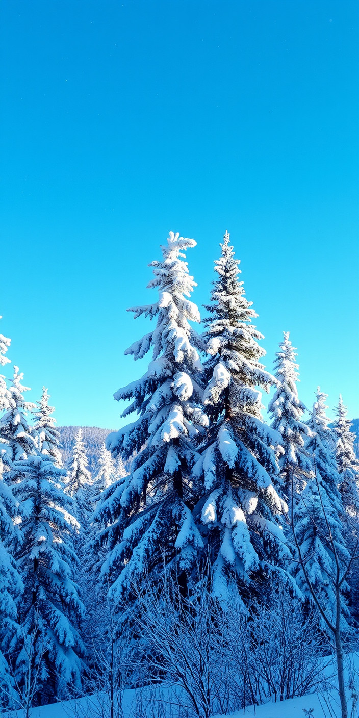 Free winter scenes 1 Phone Wallpaper