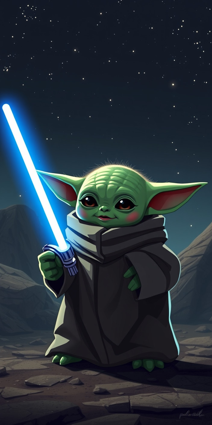 Baby yoda mandalorian 3 Phone Wallpaper