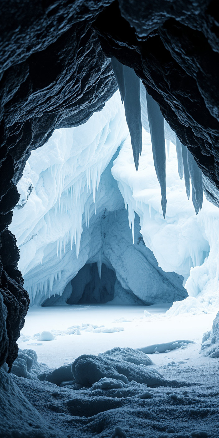 Ice cave 2 Phone Wallpaper