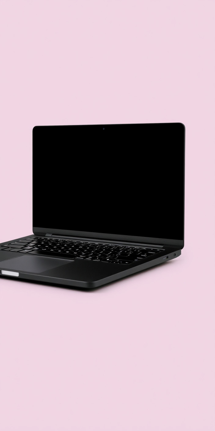 Black laptop 4 Phone Wallpaper