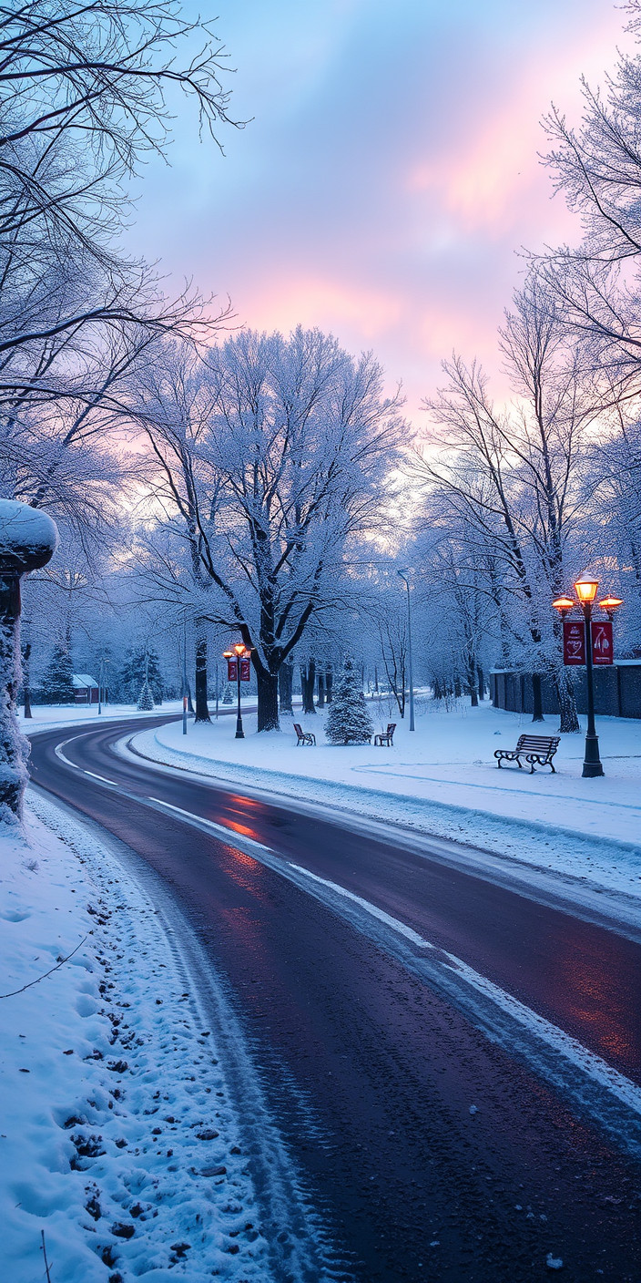 Winter scenes 7 Phone Wallpaper