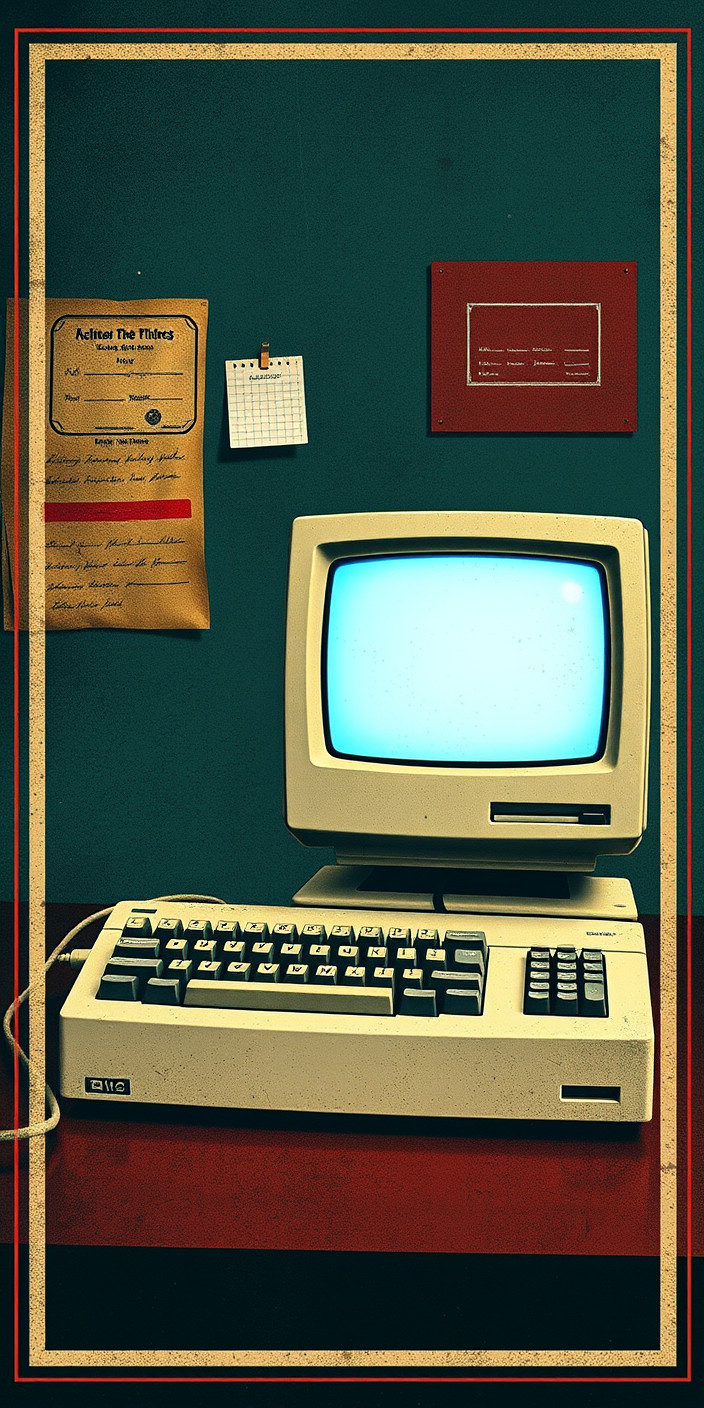 Vintage computer 12 Phone Wallpaper