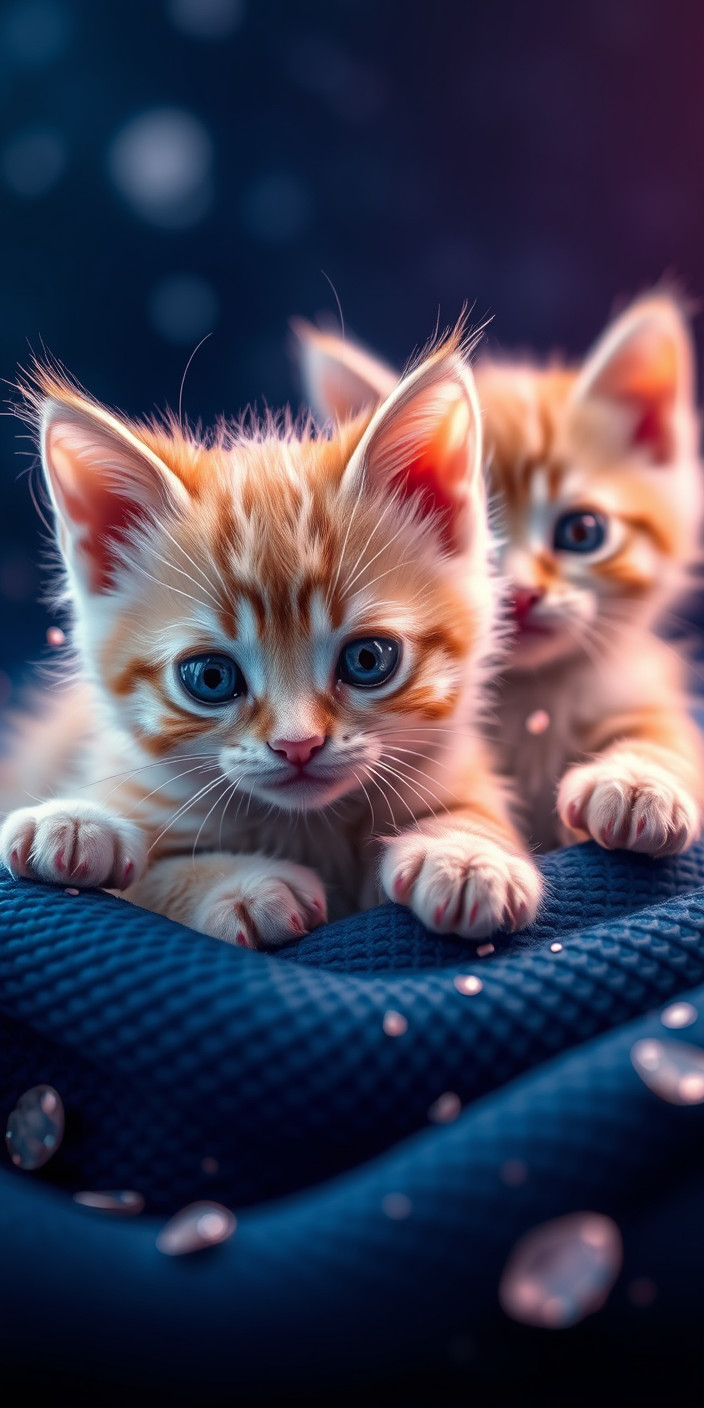 Cute kittens 5 Phone Wallpaper