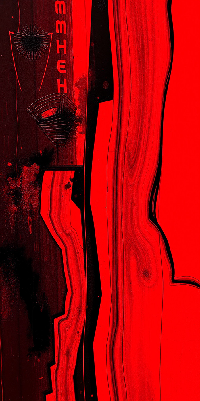 Red and black abstract 8 Phone Wallpaper