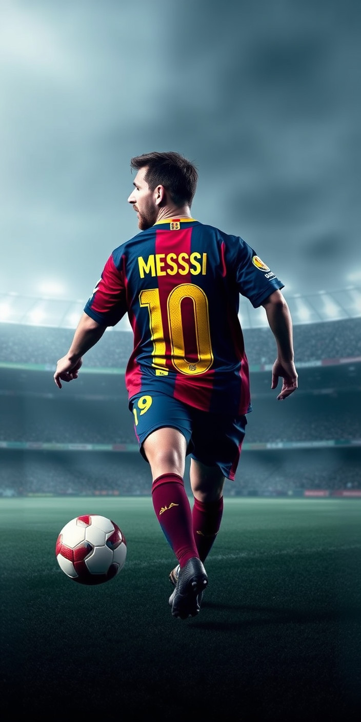 Messi 8 Phone Wallpaper
