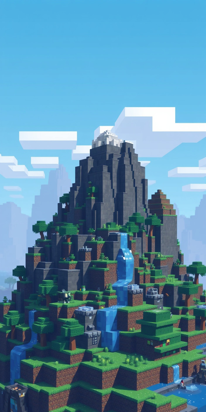 Minecraft aesthetic 9 Phone Wallpaper