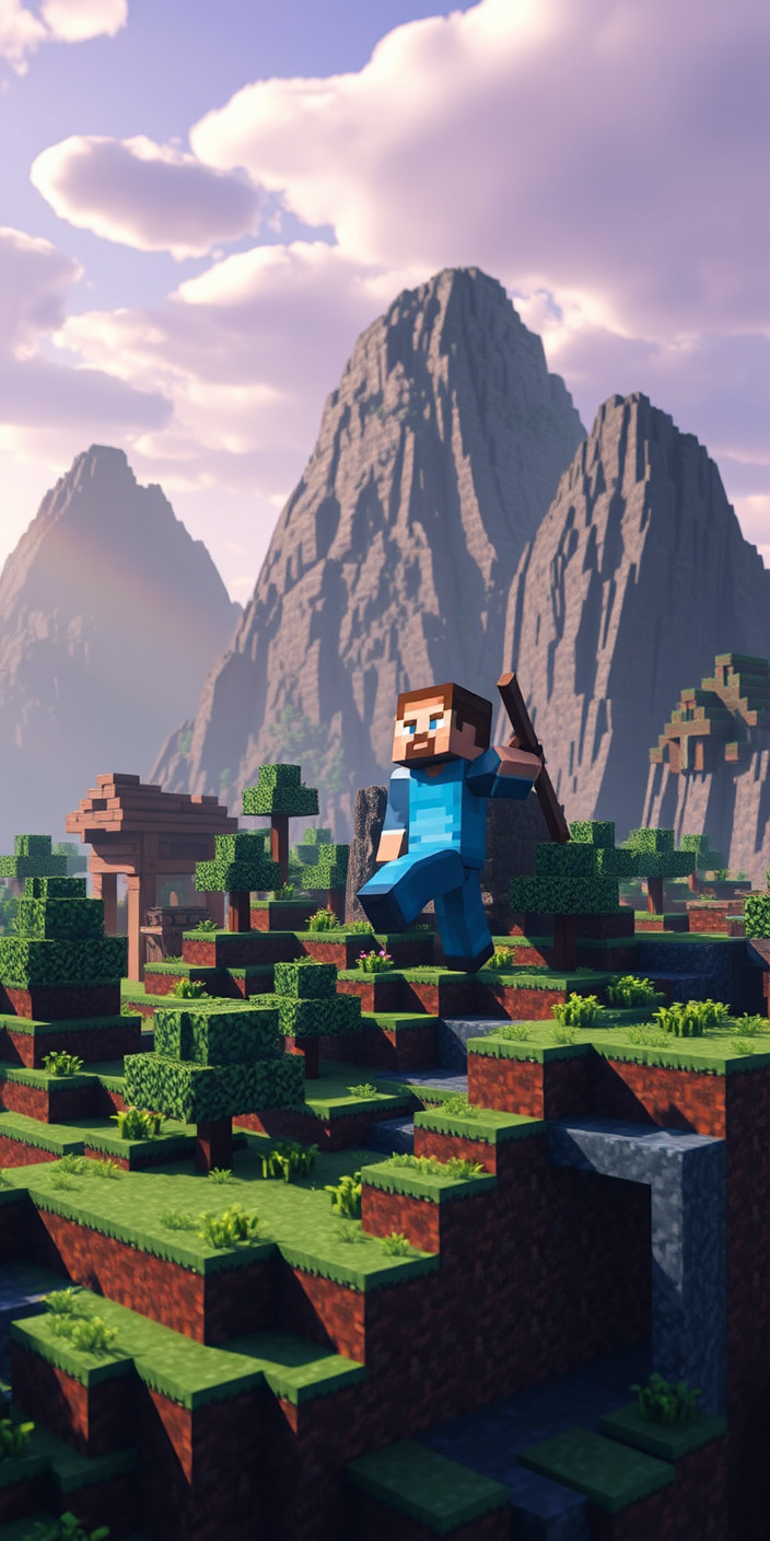 Minecraft  4k 2 Phone Wallpaper