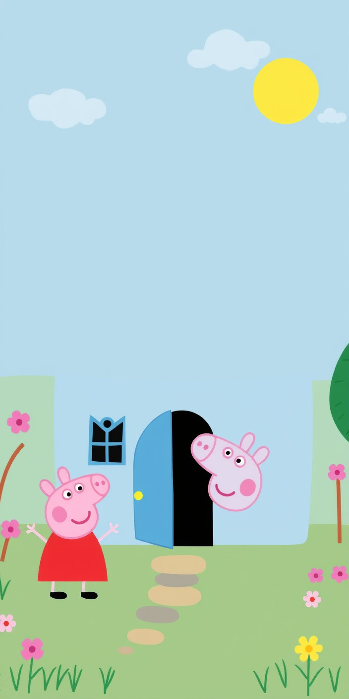 Peppa pig  house 6 Phone Wallpaper