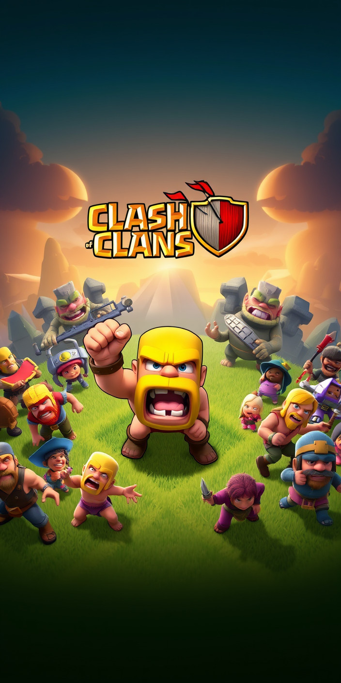 Clash of clans clash of clans 2 Phone Wallpaper
