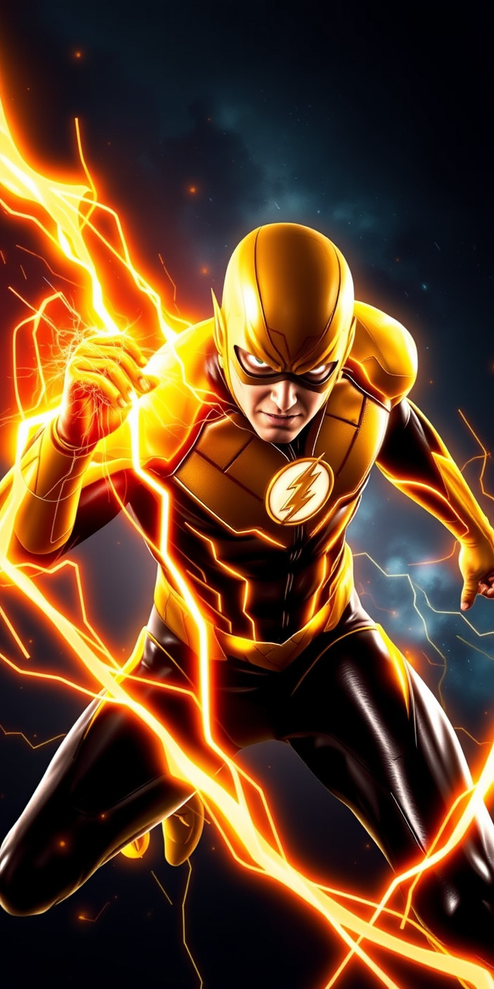 Reverse flash 7 Phone Wallpaper