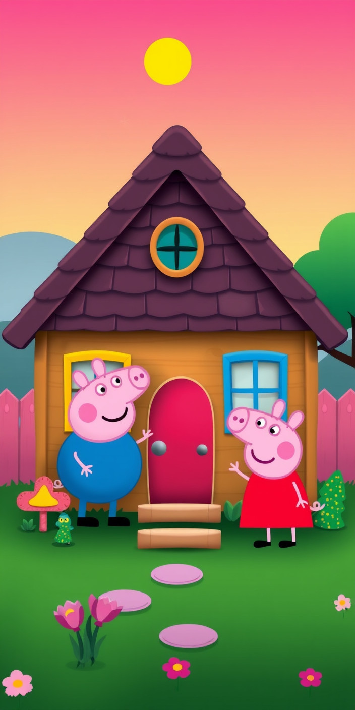 Peppa pig  house 10 Phone Wallpaper