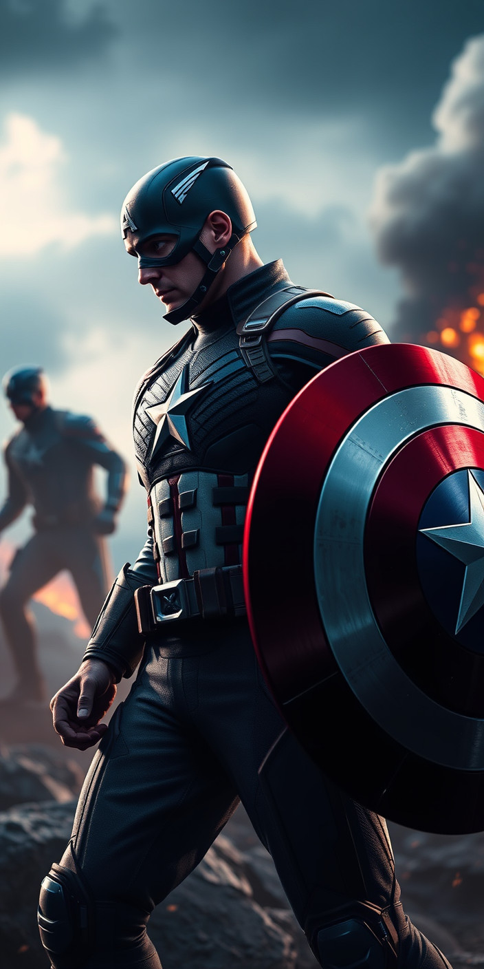 Captain america  4k 2 Phone Wallpaper