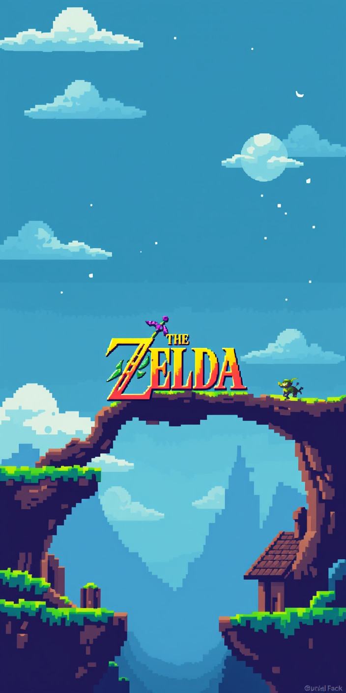 8 bit zelda 6 Phone Wallpaper