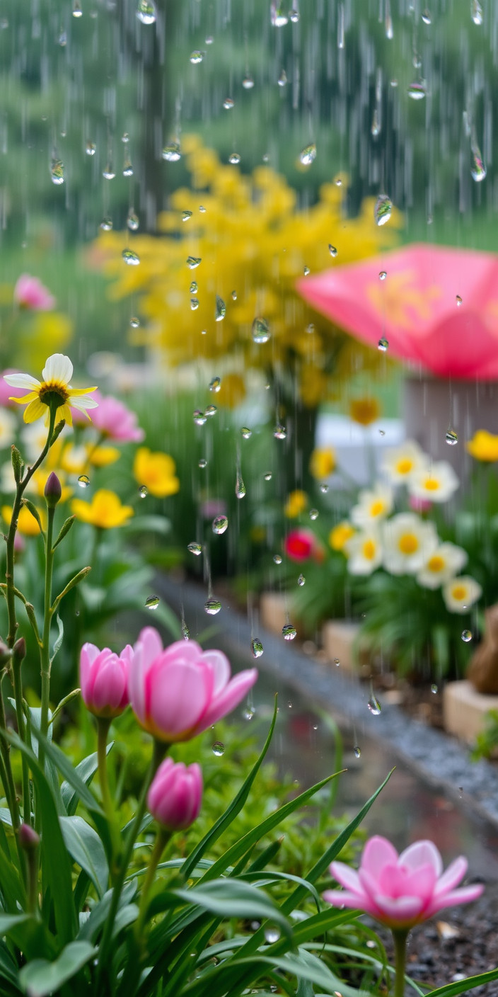 Rainy spring 6 Phone Wallpaper