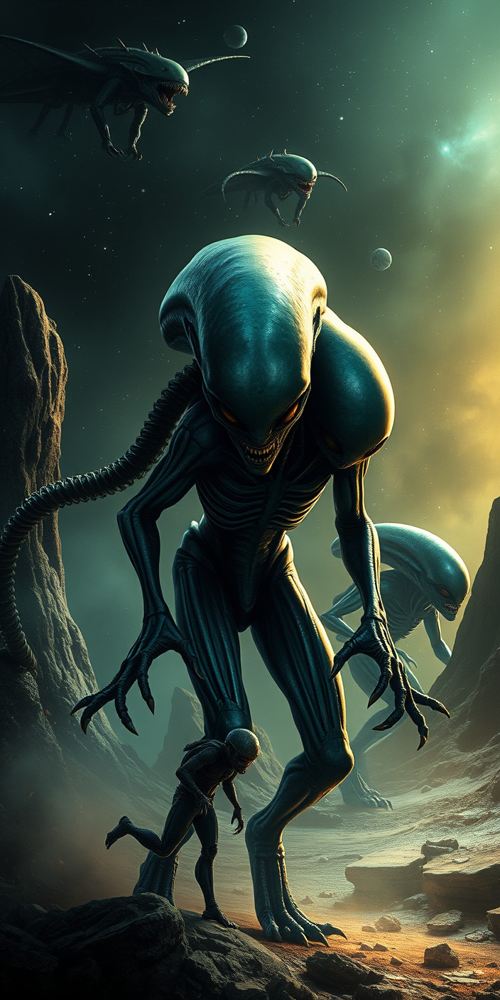 Alien invasion 4 Phone Wallpaper