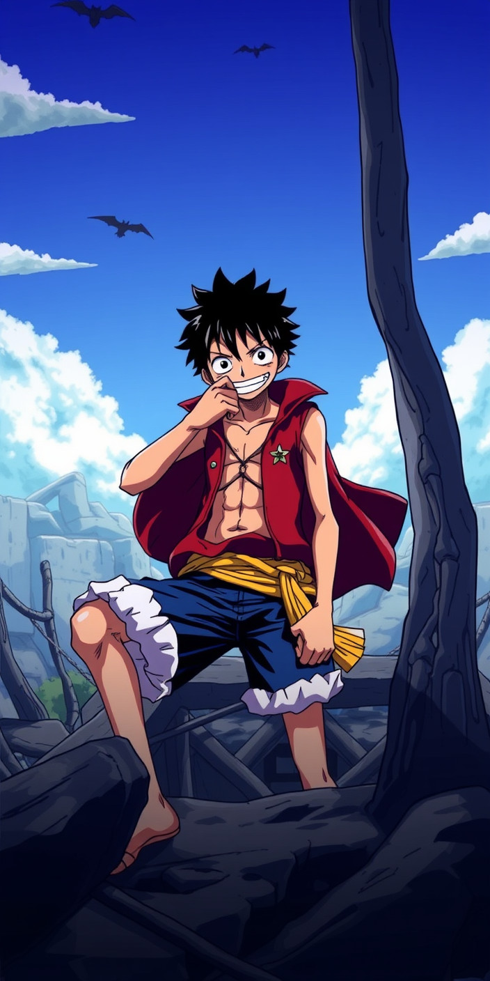 Luffy 6 Phone Wallpaper