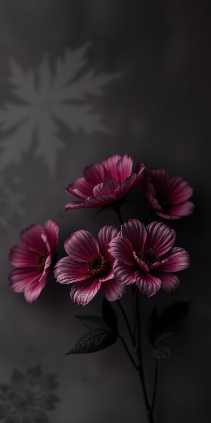 Dark flowers 6 Phone Wallpaper