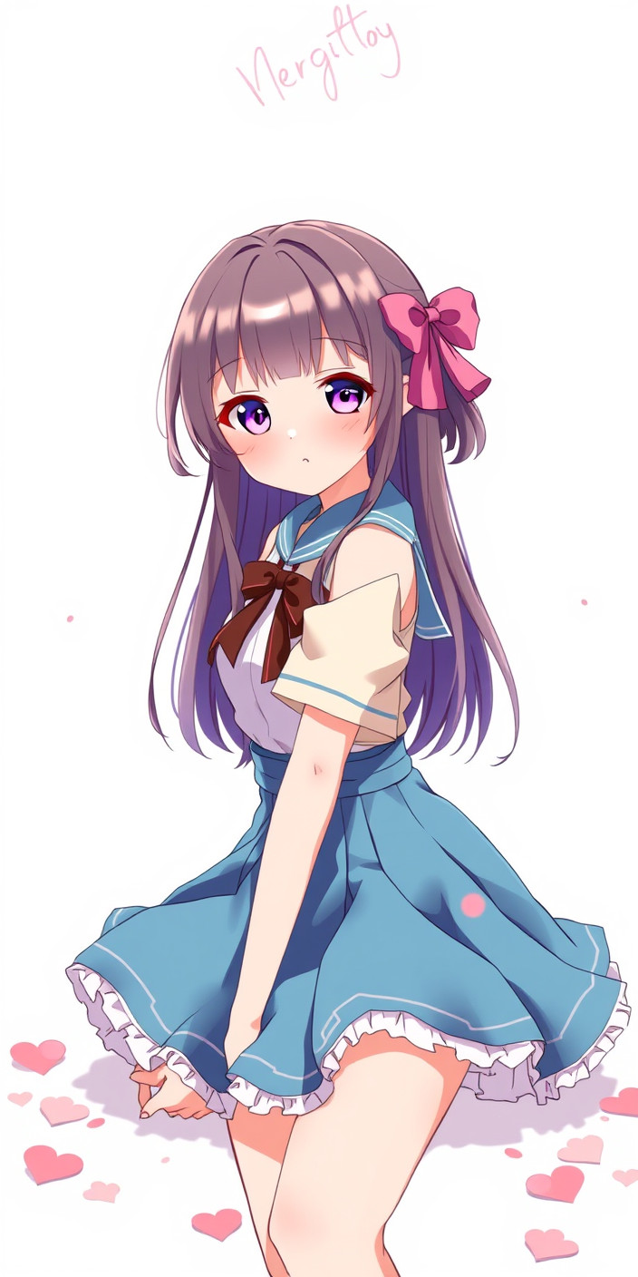 Cute anime girl 3 Phone Wallpaper