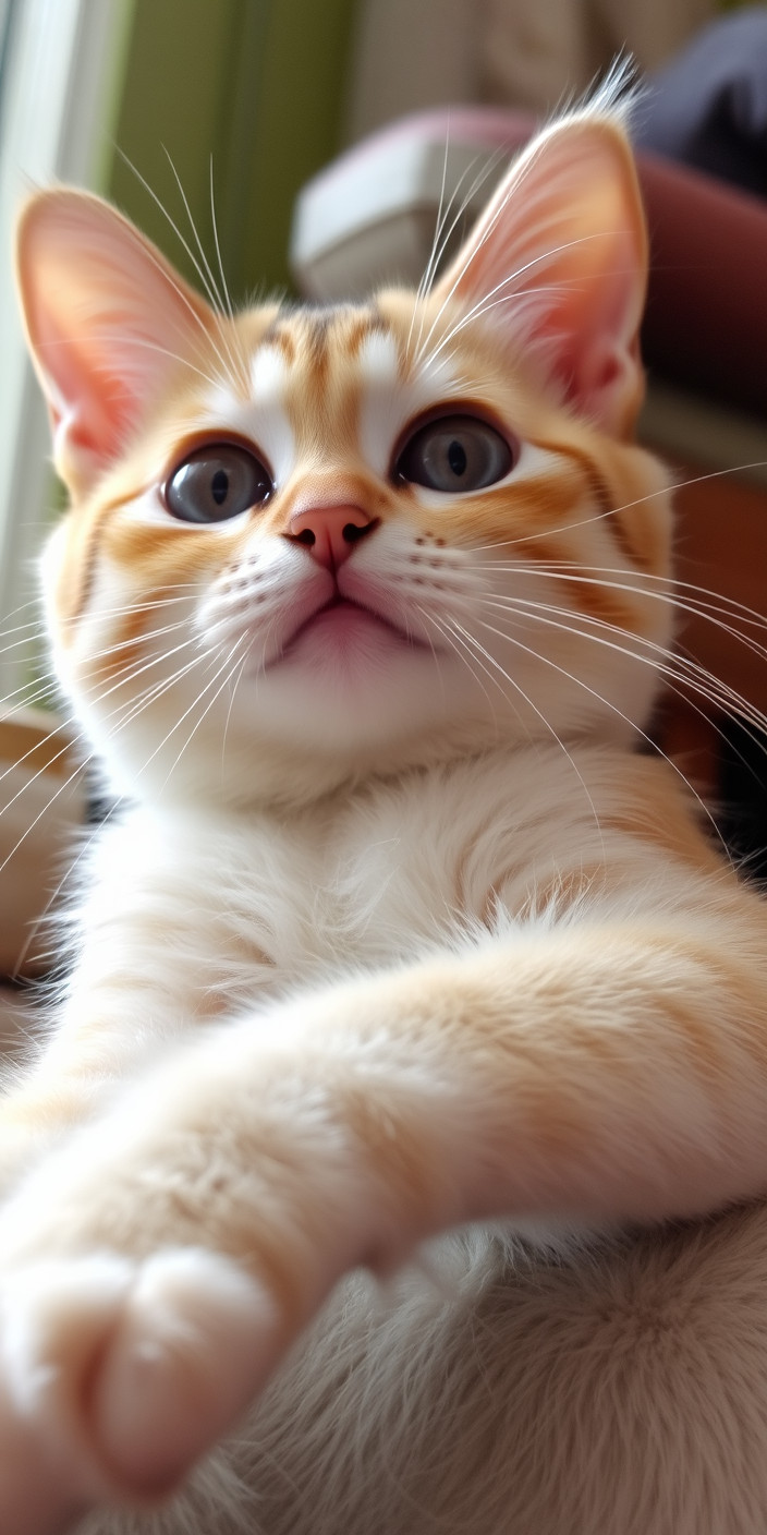 Funny cat 8 Phone Wallpaper