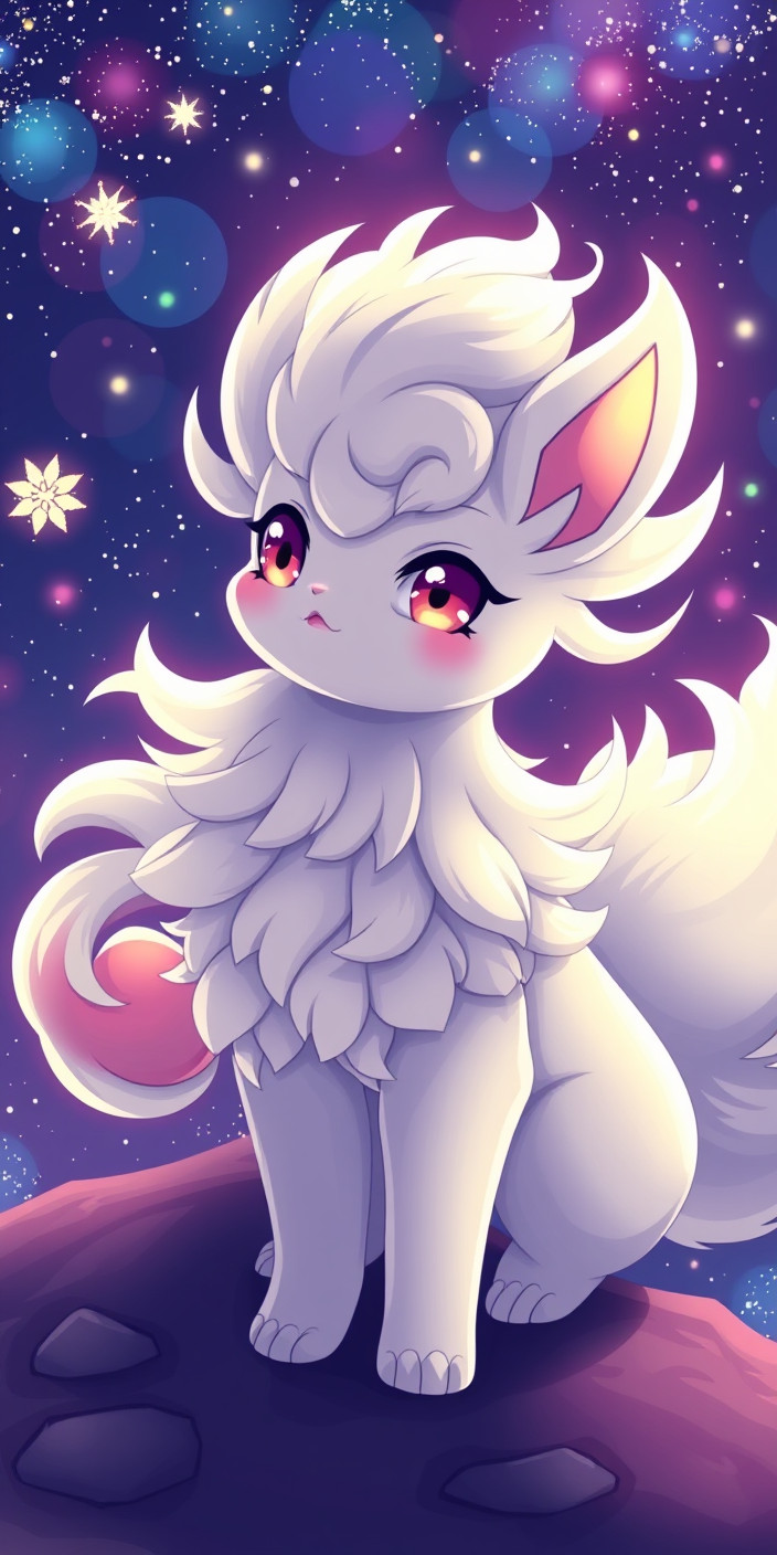 Alolan vulpix 5 Phone Wallpaper
