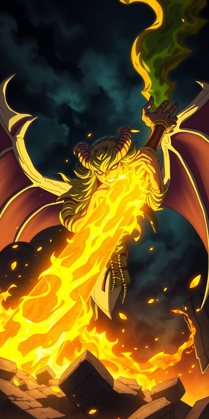 Meliodas demon form 8 Phone Wallpaper