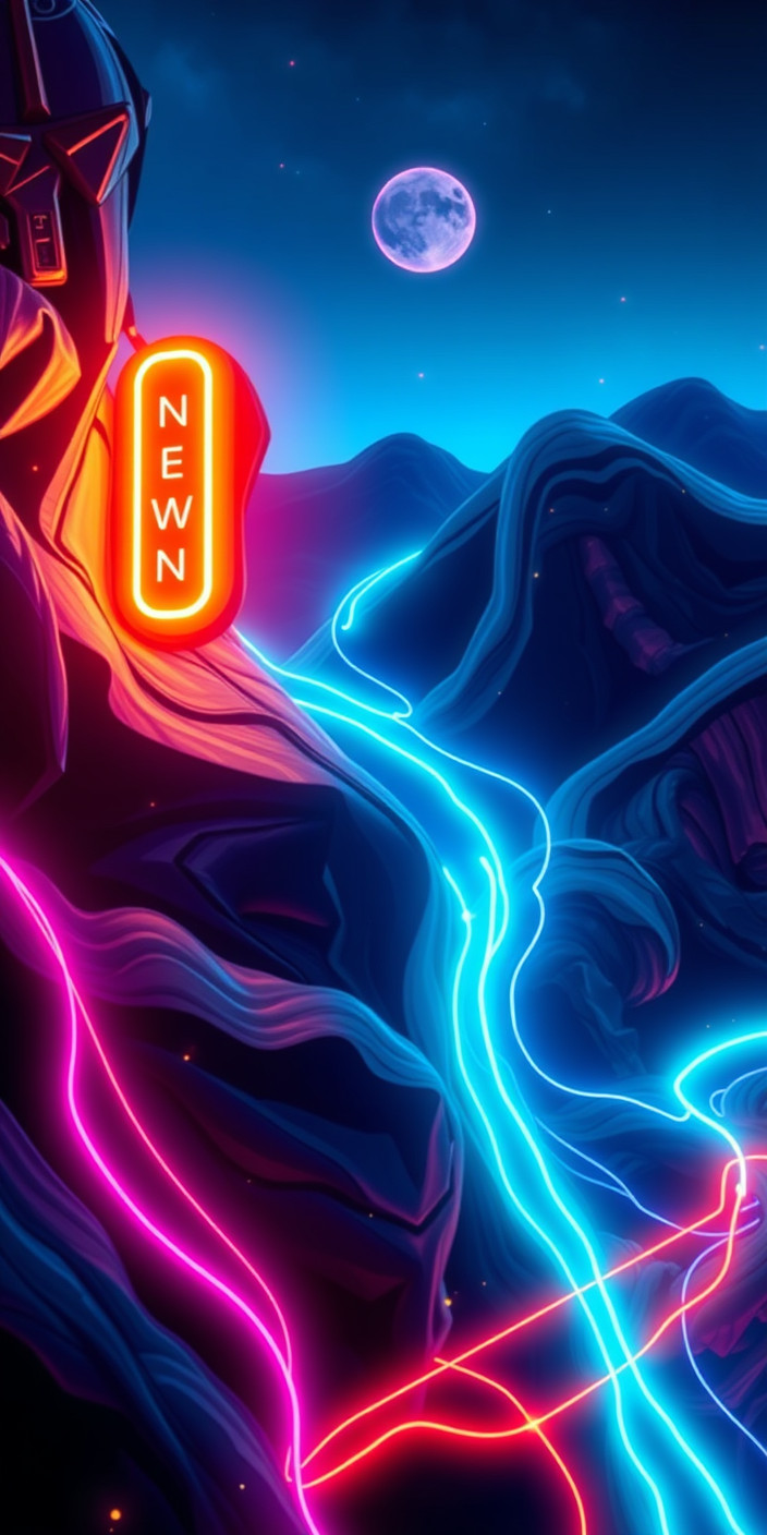 Neon 6 Phone Wallpaper