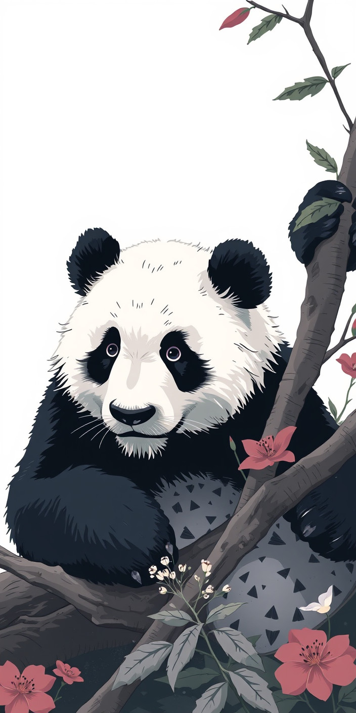 Panda 8 Phone Wallpaper