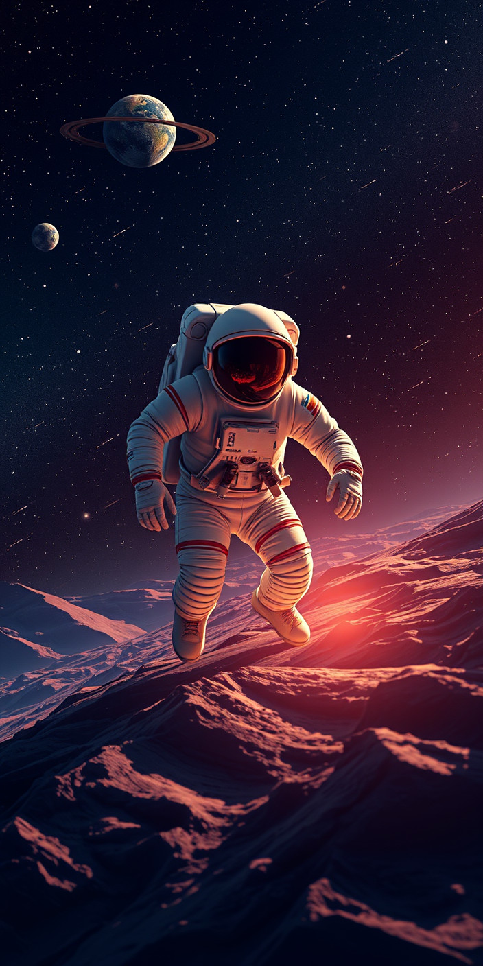 Astronaut 3 Phone Wallpaper