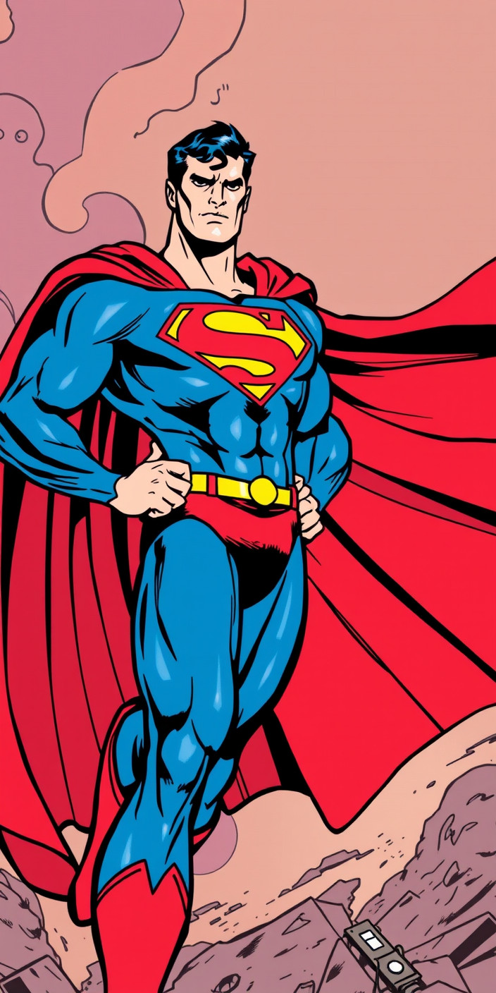 Superman comic 5 Phone Wallpaper