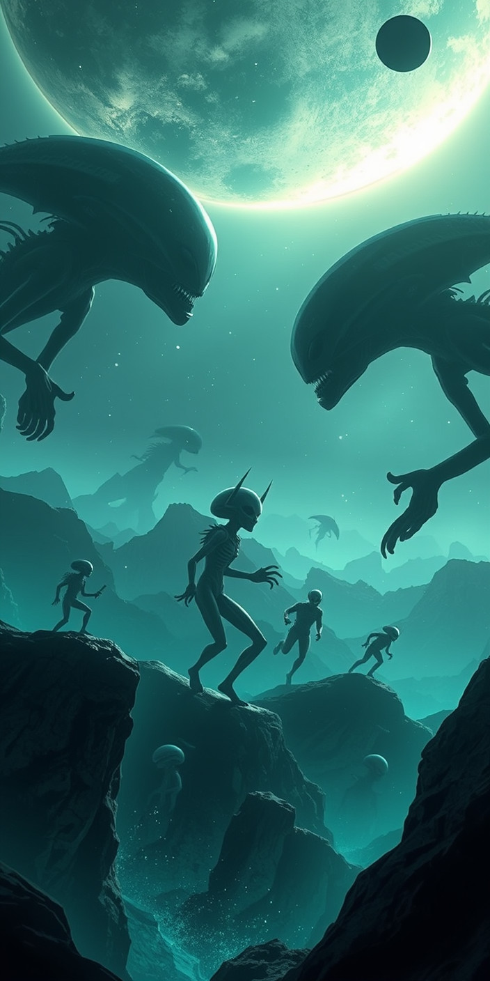 Alien invasion 2 Phone Wallpaper