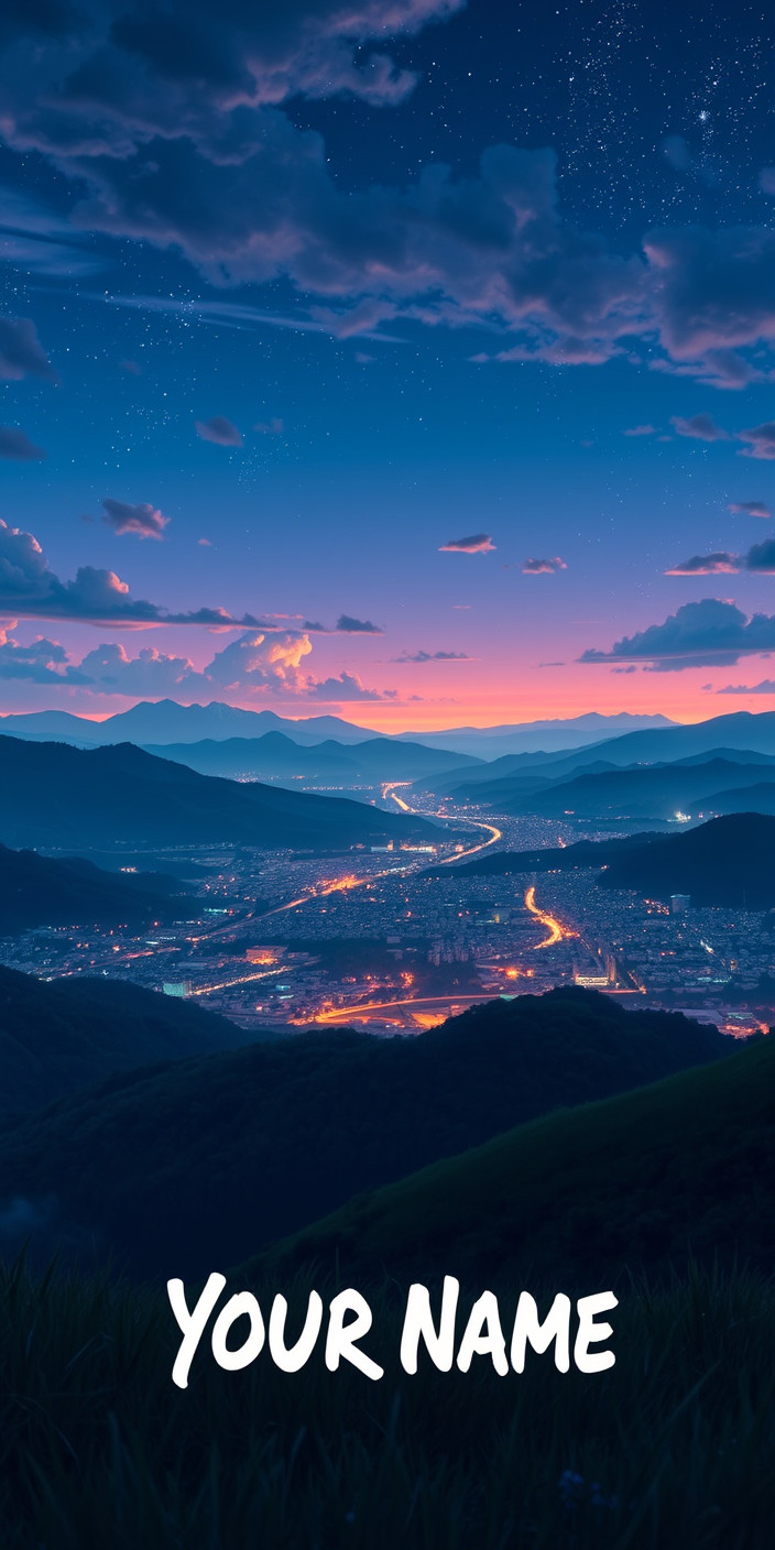 Your name  4k 5 Phone Wallpaper