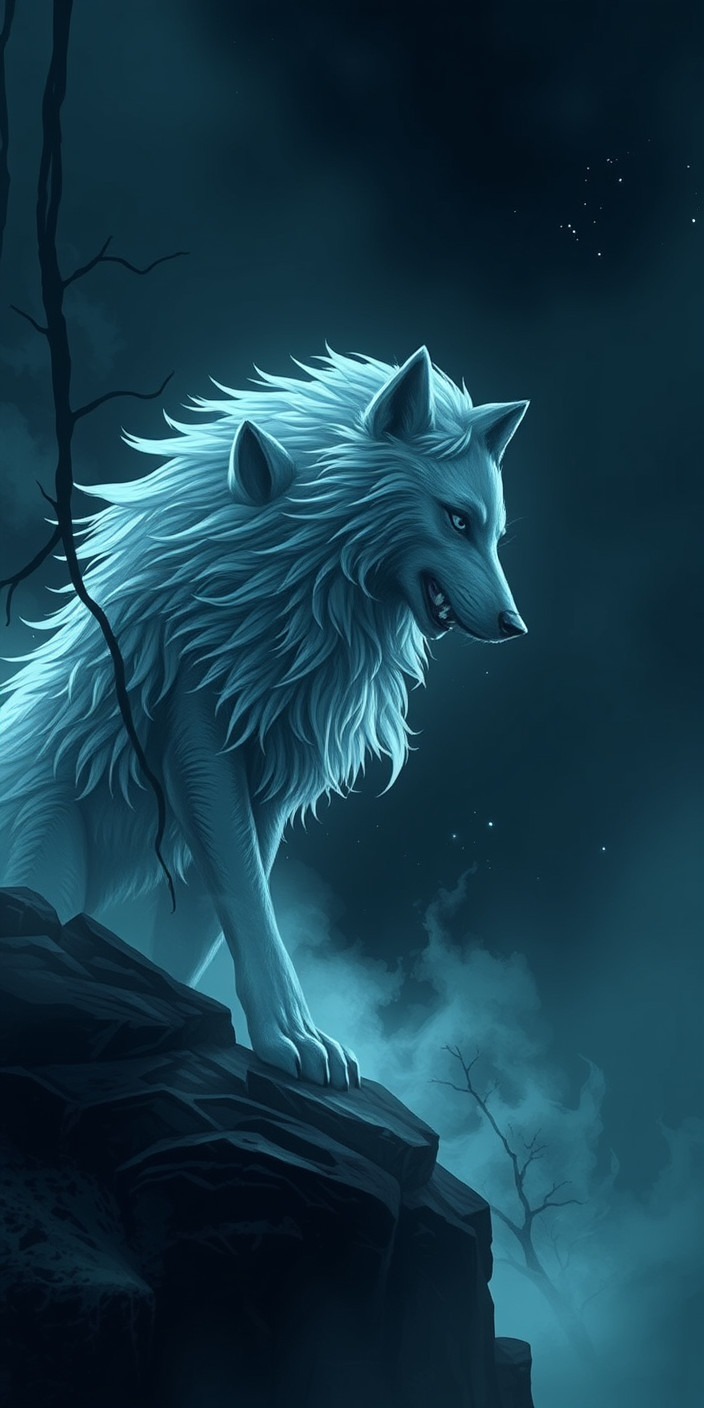Ghost wolf 2 Phone Wallpaper