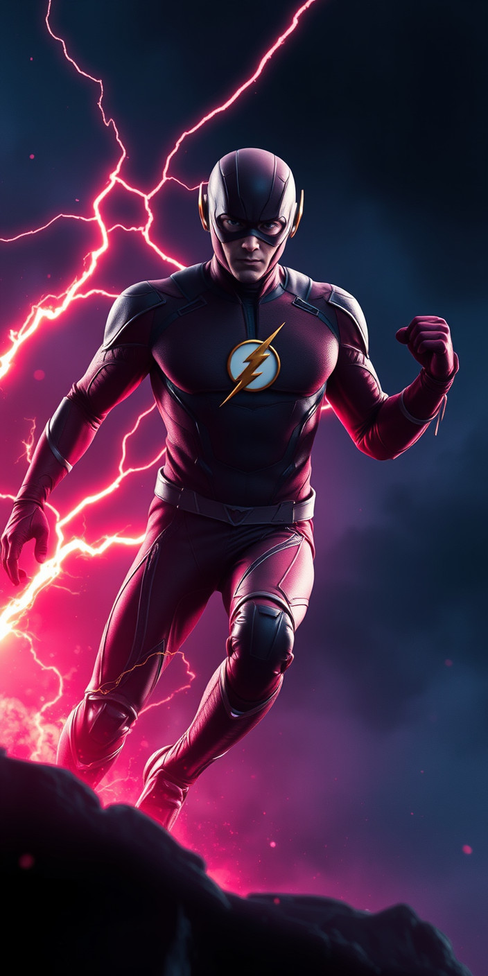 The flash the flash 7 Phone Wallpaper