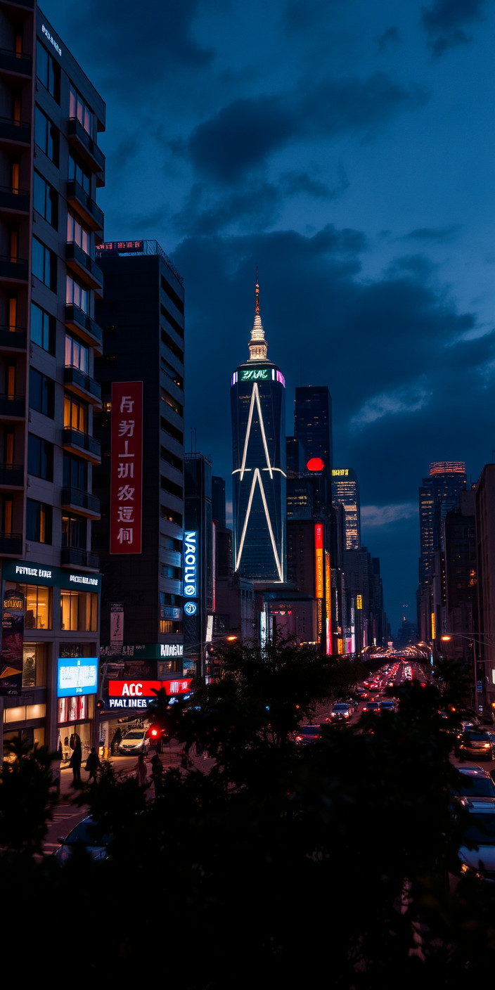 Night city 9 Phone Wallpaper