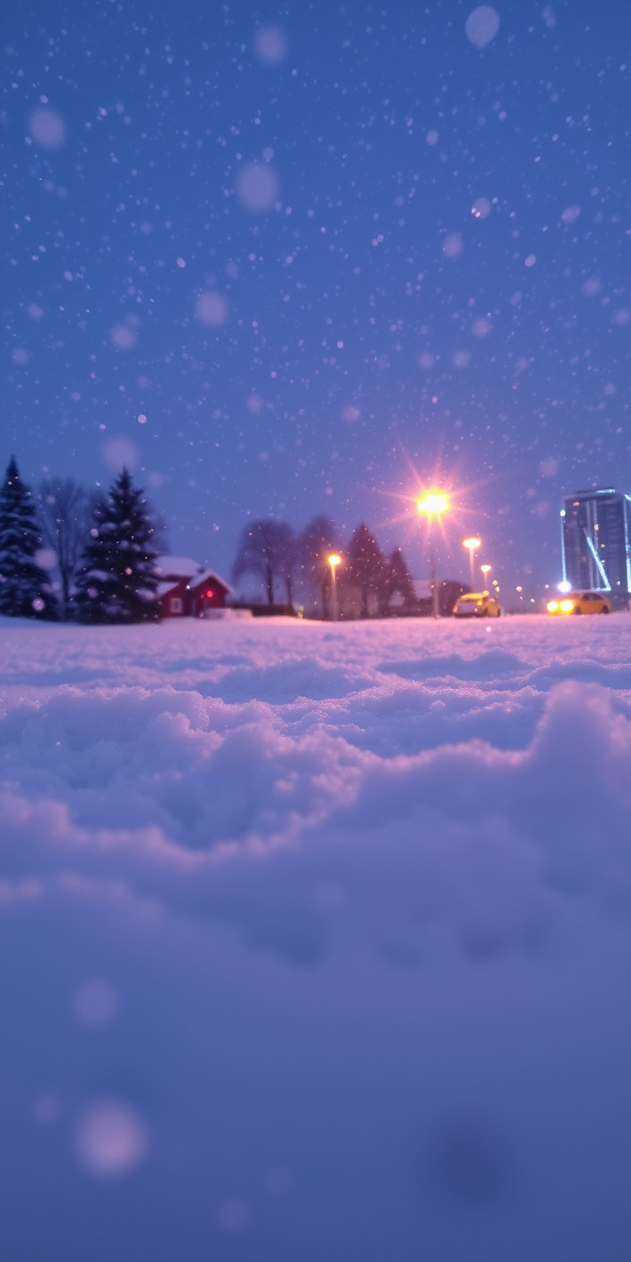 Christmas snow 1 Phone Wallpaper