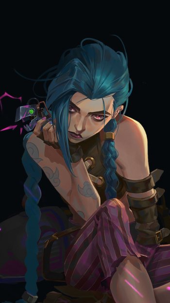Jinx 17 Phone Wallpaper
