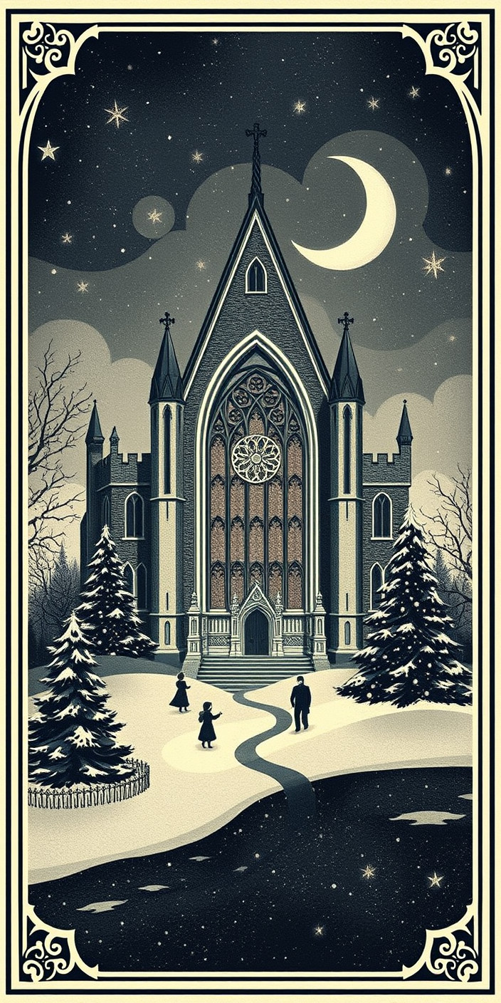 Gothic christmas 8 Phone Wallpaper