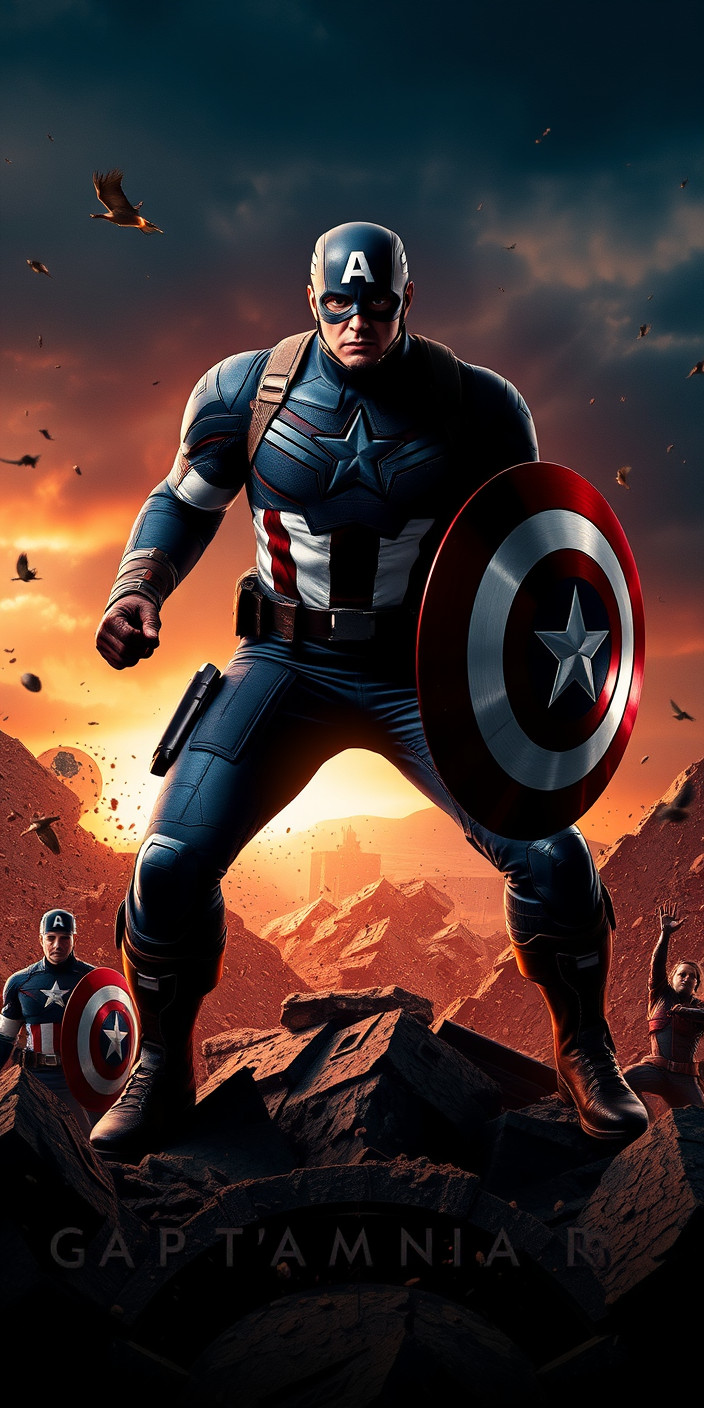 Captain america  4k 5 Phone Wallpaper