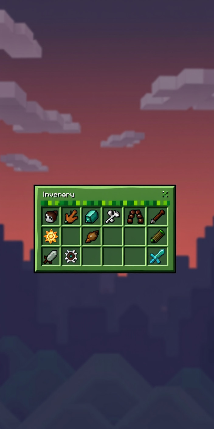 Minecraft inventory 5 Phone Wallpaper