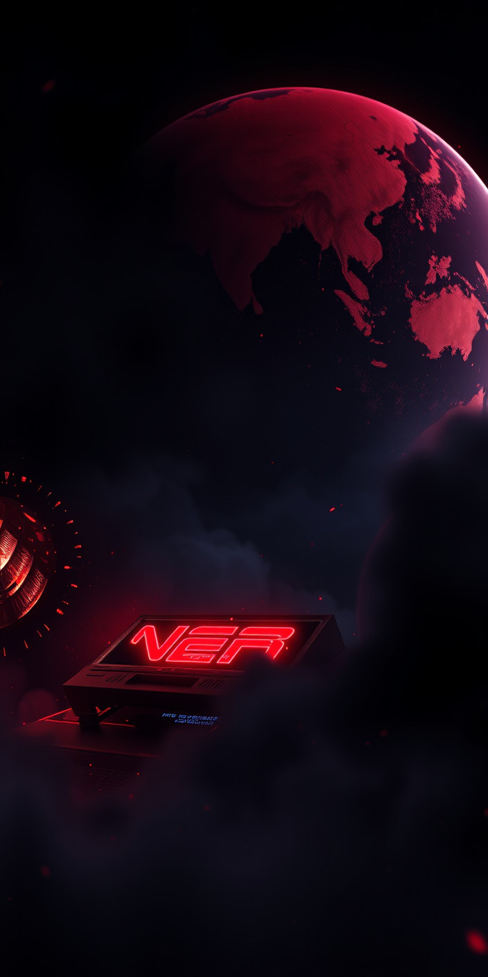 Black and red gaming 7 Phone Wallpaper